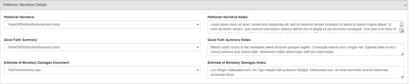Narrative Details filled Narrative Details filled